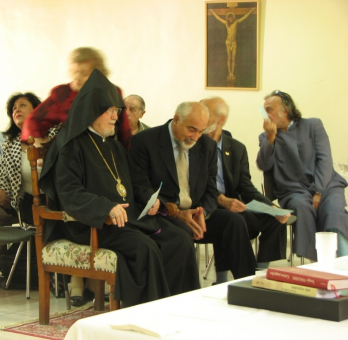12102012 lansare la Seminarul Teologic Armean din cadrul Patriarhiei Armene de la Ierusalim