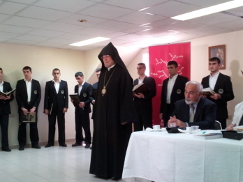 12102012 lansare la Seminarul Teologic Armean din cadrul Patriarhiei Armene de la Ierusalim
