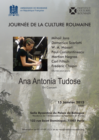 Afis concert Ana Tudose
