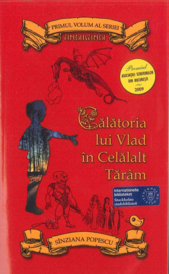 Coperta volumului Calatoria lui Vlad in Celalalt Taram, primul volum din seria Andilandi