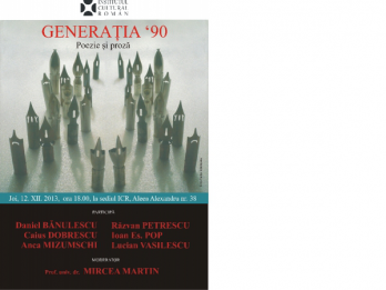 Generatia 90 Poezie si proza - dezbatere si lecturi la Institutul Cultural Roman