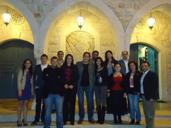 intalnirea scriitorului Vlad Zografi cu tineri scriitori libanezi la Zouk Mikhael