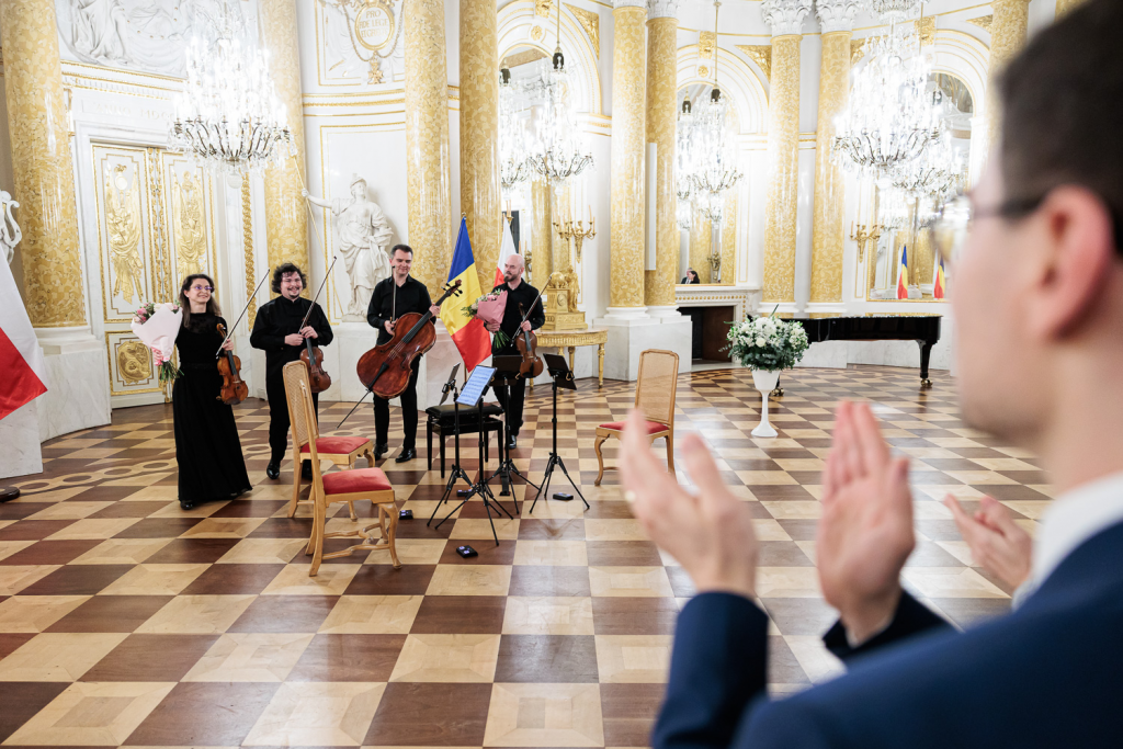 Ziua Solidaritatii romano-polone la Varsovia recitalul Cvartetului Arcadia si promovarea Concursului George Enescu