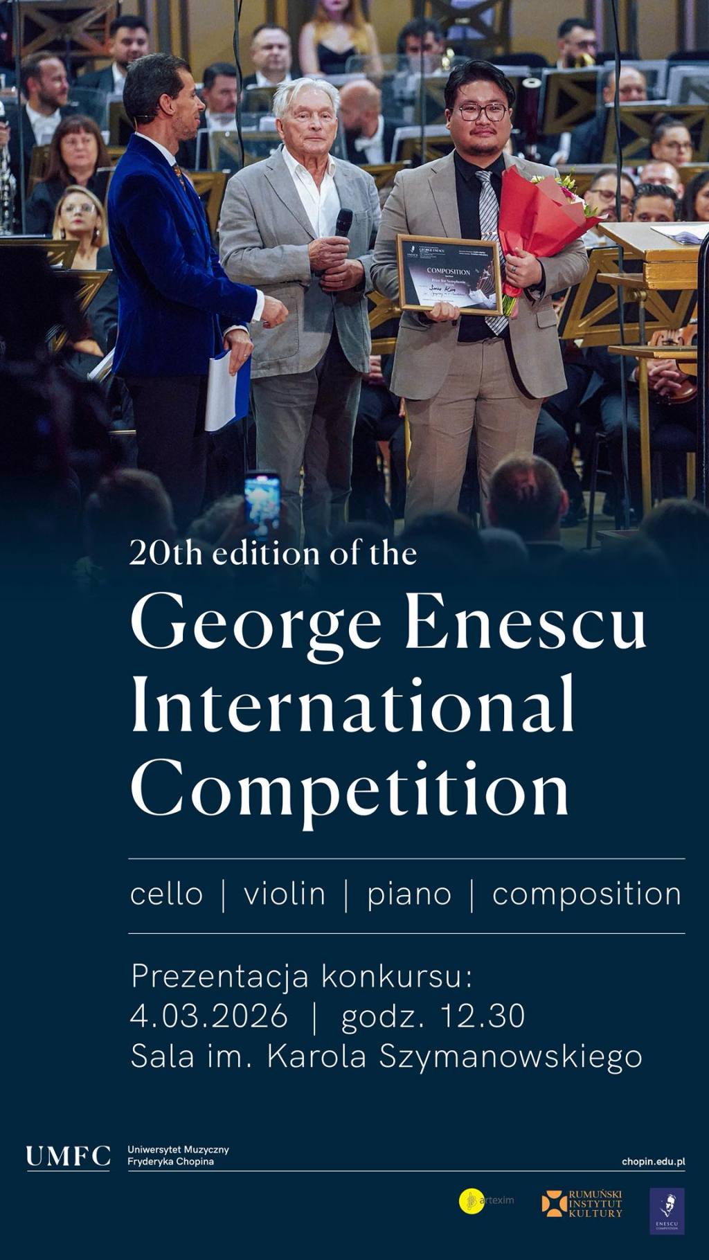 Ziua Solidaritatii romano-polone la Varsovia recitalul Cvartetului Arcadia si promovarea Concursului George Enescu