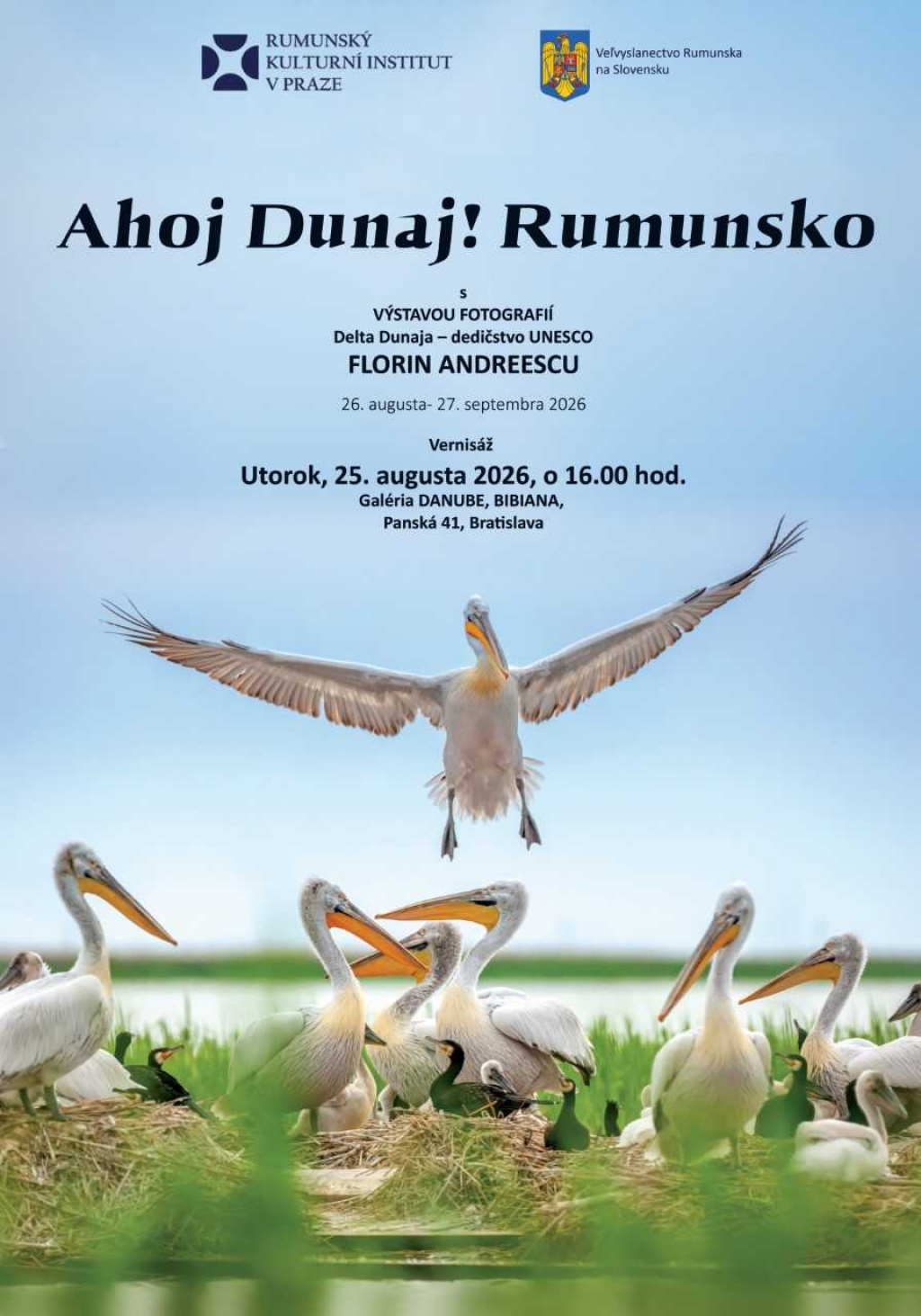 Expozitie de fotografie Delta Dunarii - patrimoniu UNESCO  la BIBIANA, Bratislava