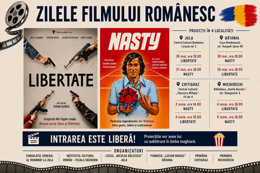 Proiectii de filme romanesti la Jula, Batania, Chitighaz si Micherechi