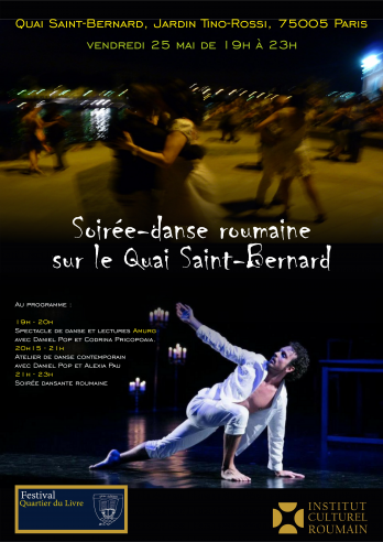 Affiche soiree danse sur le Quai Saint-Bernard