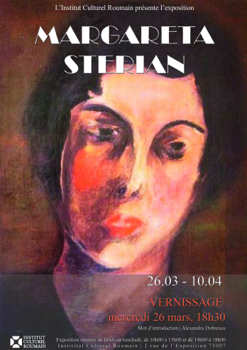 Afis expozitie Margareta Sterian
