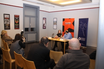 Aniko Goracz la proiectia peliculei Cum mi-am petrecut sfarsitul lumii