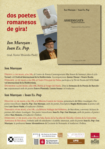 Gira literaria en Cataluna - Cartel