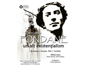 "Benjamin Fondane - un alt existentialism" dezbatere, lansare si film la ICR