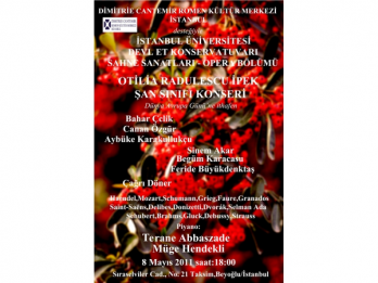 Concert al clasei de canto a sopranei Otilia Radulescu Ipek