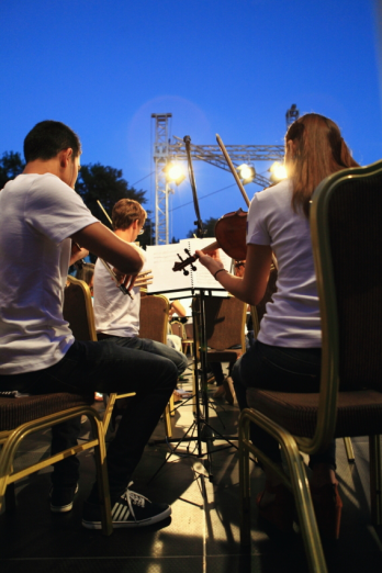 Concert Chisinau Youth Orchestra open air in Scuarul Catedralei din Chisinau