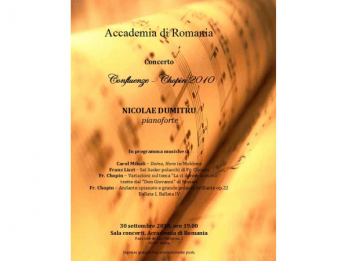 "Confluenze - Chopin 2010" la Accademia di Romania din Roma