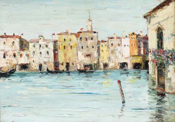 Constion (Constantin Ionescu) - Barche a Venezia