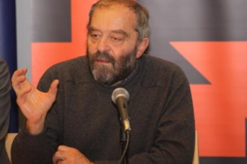 Cristina Corciovescu si Gyorgy Baron la proiectia peliculei Amintiri din Epoca de Aur I