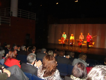 Cvartetul Celllissimo aplaudat de public_concert CCB_Pequeno Auditorio_2 dec 2013