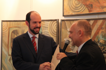 Dario Sensi (director Sector Cooperare Educationala-Ambasada Braziliei) & Virgil Mihaiu