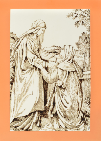 Sava Valentin - The visit - xilogravura