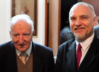 Eduardo Lourenco (cel mai important filosof portughez contemporan) & Virgil Mihaiu (dir ICRL)