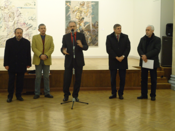 Expozitia Drumul spre inaltare a artistului plastic Liviu Nedelcu  de Ziua Nationala a Romaniei
