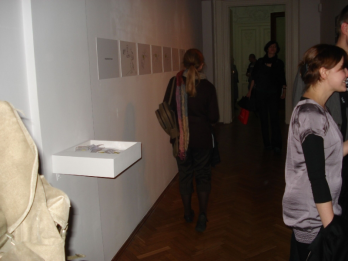 Expozitia "Hospiatlity receiving strangers" - banderolele "Immigrant" si instructiunile de folosire