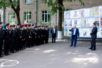 Expozitia Lucian Blaga - Poemele luminii la Academia de Politie Stefan cel Mare"