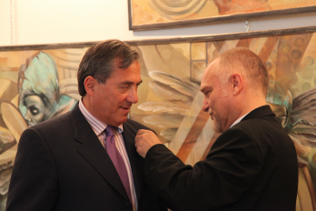 Fernando Ayala Gonzalez (ambasador Chile in Portugalia) & Virgil Mihaiu