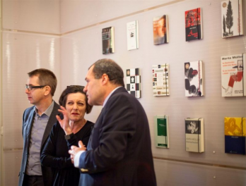 Harry Merkle, Herta Muller si Dan Shafran la sediul ICR Stockholm_foto Jean-Baptiste Beranger