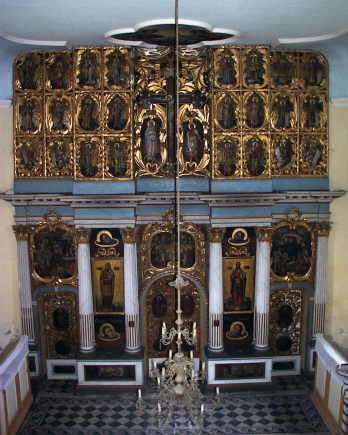 Iconostasul bisericii din Bichis (Ungaria)
