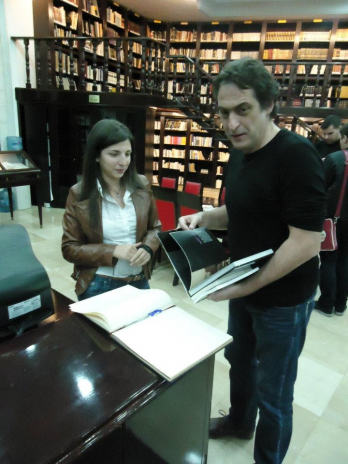 intalnirea scriitorului Vlad Zografi cu tineri scriitori libanezi la Zouk Mikhael