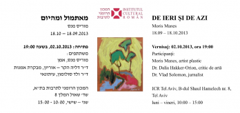 Invitatie la vernisajul expozitiei 2 octombrie 2013, ora 1900