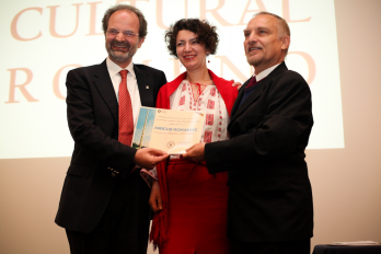 Joaquim Bernauer (Director Goethe Institut), Antoaneta Roman & Virgil Mihaiu