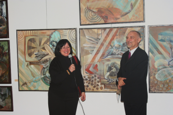Joaquina Soares (directoare Museu de Arqueologia e Etnologia Setubal) & Virgil Mihaiu