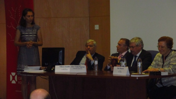 Lect Dr Roxana Ciolaneanu rosteste cateva cuvinte la inceputul evenimentului