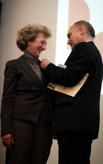 Lidia Ramogida (Directoare Istituto Italiano di Cultura din Portugalia) & Virgil Mihaiu