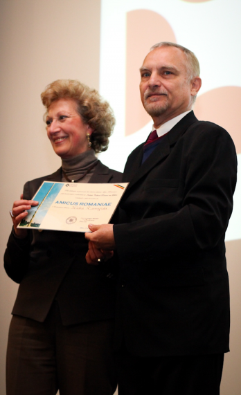 Lidia Ramogida (Directoare Istituto Italiano di Cultura din Portugalia) & Virgil Mihaiu