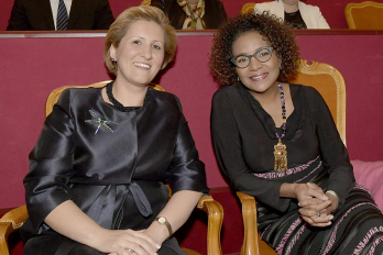 Doamna Liliana Turoiu - presedintele Institutului Cultural Roman Doamna Michaelle Jean - secretar general al Organizatiei Internationale a Francofoniei