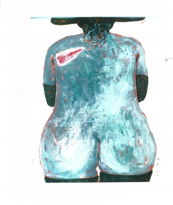 Lycra, 1997, tehnica mixta pe hartie