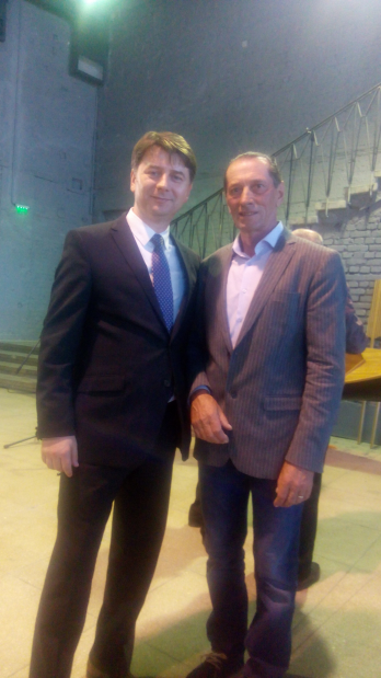 Vicepresedintele ICR, Mihaly Zoltan Nagy, si Ivan Patzaichin