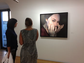 Oana Farcas, "Between laughing and crying", 2007, ulei pe panza, copyright Oana Farcas