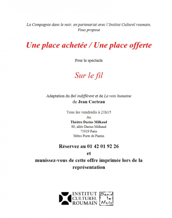 Oferta ICR - Compagnie Dans le Noir
