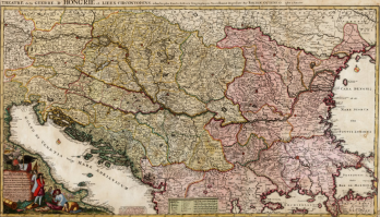 Reinier Ottens & Joshua Ottens - Novissima Tabula Regni Hungariae et Regionum  ut Transilvaniae, Valachiae