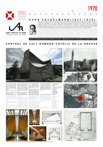 Panou Centrul de cult romano-catolic Orsova