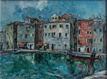 Gheorghe Petrascu - Paesaggio italiano - Chioggia