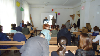 Prelegere publica Constantin I Ciobanu  la Academia de Muzica, Teatru si Arte Plastice din Chisinau