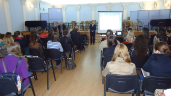 Prelegere publica sustinuta de acad Razvan Theodorescu  la Academia de Muzica, Teatru si Arte Plastice din Chisinau