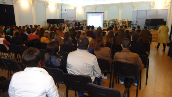 Prelegere publica sustinuta de acad Razvan Theodorescu  la Academia de Muzica, Teatru si Arte Plastice din Chisinau