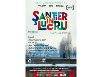 Prezentarea filmului documentar Santier in lucru la IRCCU Venetia,  in cadrul celei de-a 14-a Bienala de Arhitectura de la Venetia