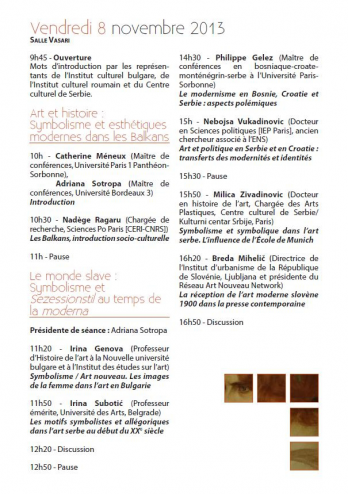 Program vineri 8 noiembrie